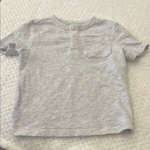 Gray Henley Toddler Shirt